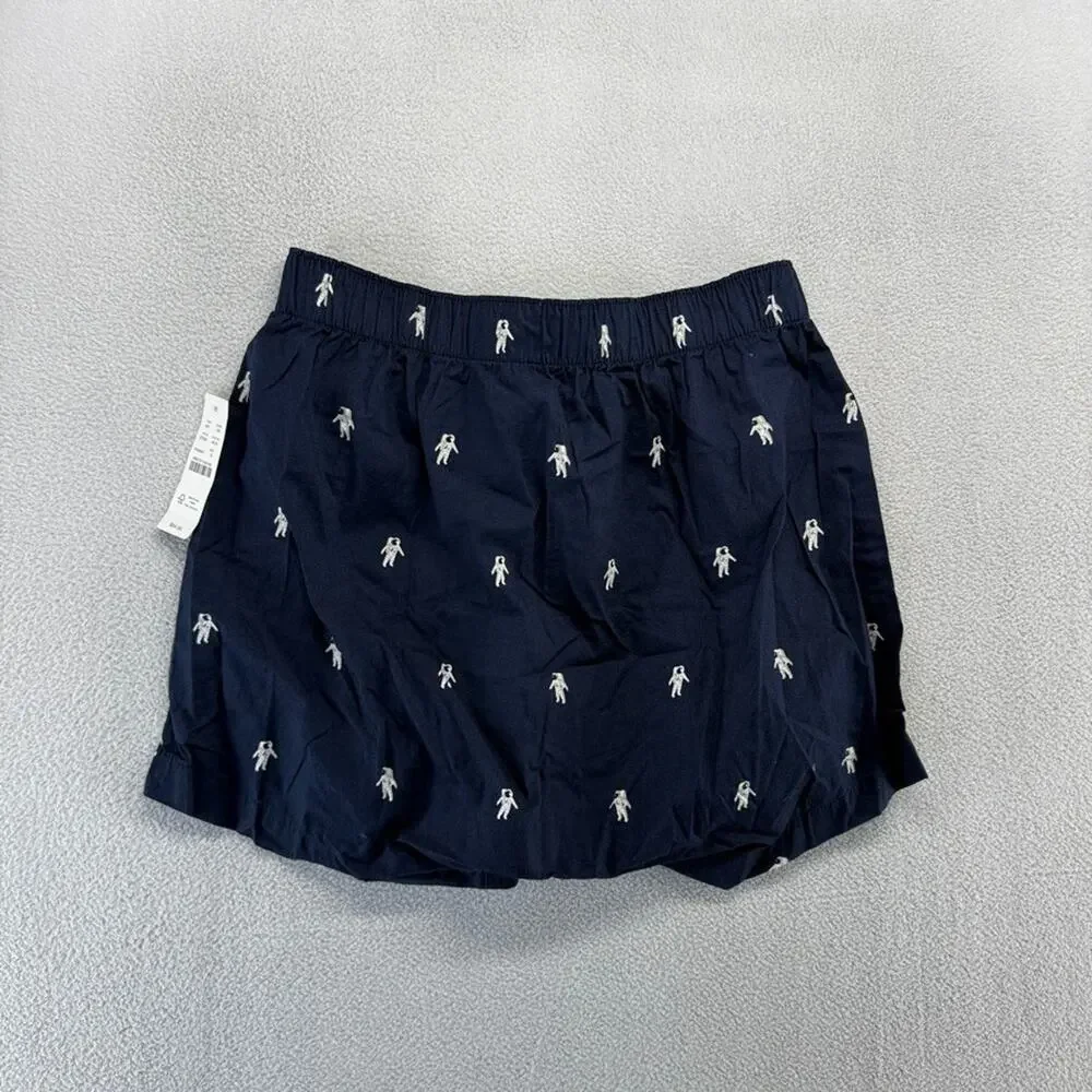 J Crew Boxers Men's Small Blue Astronaut Shorts underwear Printed Geometric NEW